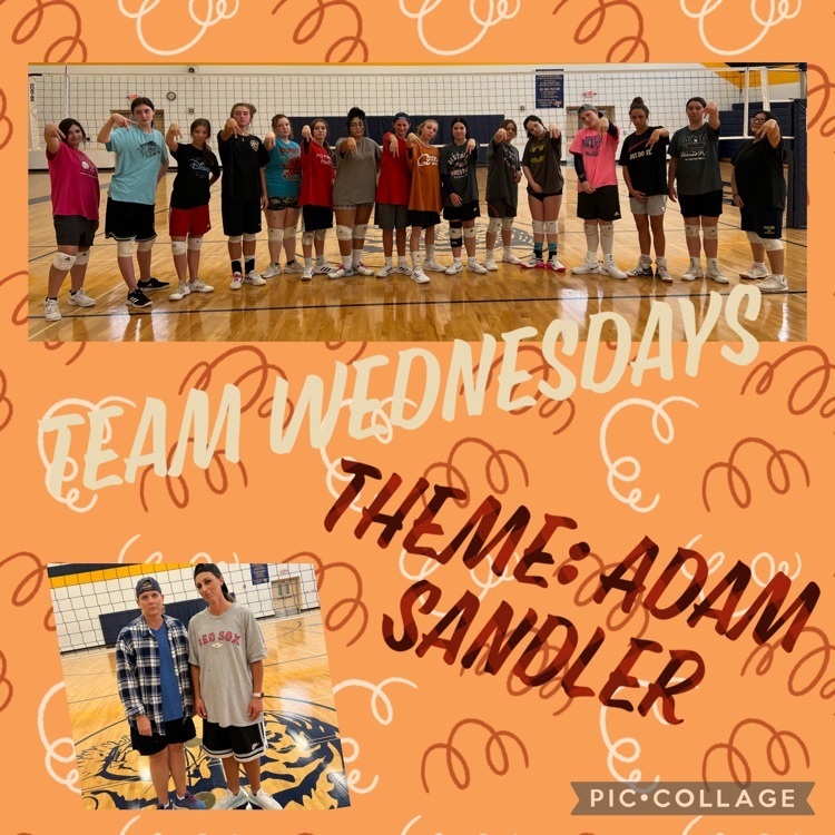 The lady tigers put a little spin on Wacky Wednesday- Team Wednesdays fun